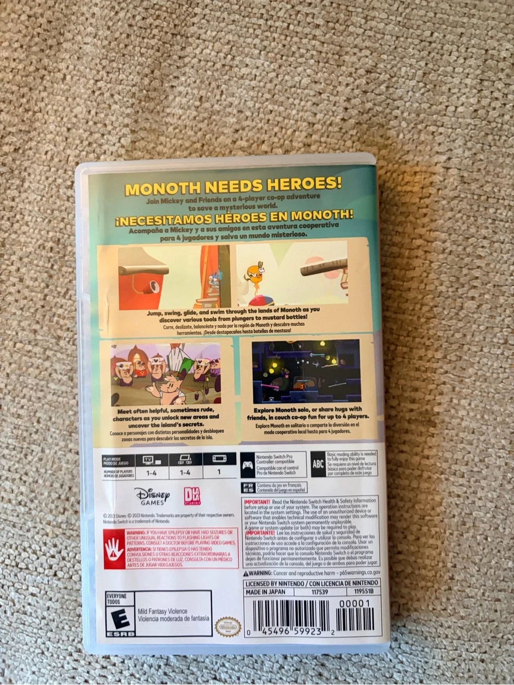 Nintendo Disney Illusion Island - Colorful Case Artwork